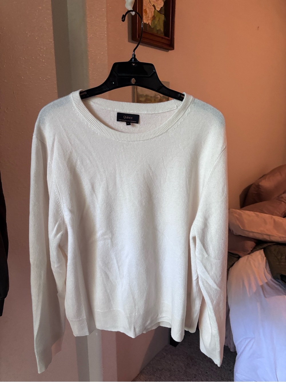 Quince Cream Crewneck Sweater for Women